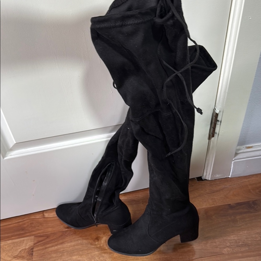 Women's Black Over-the-Knee Boots
